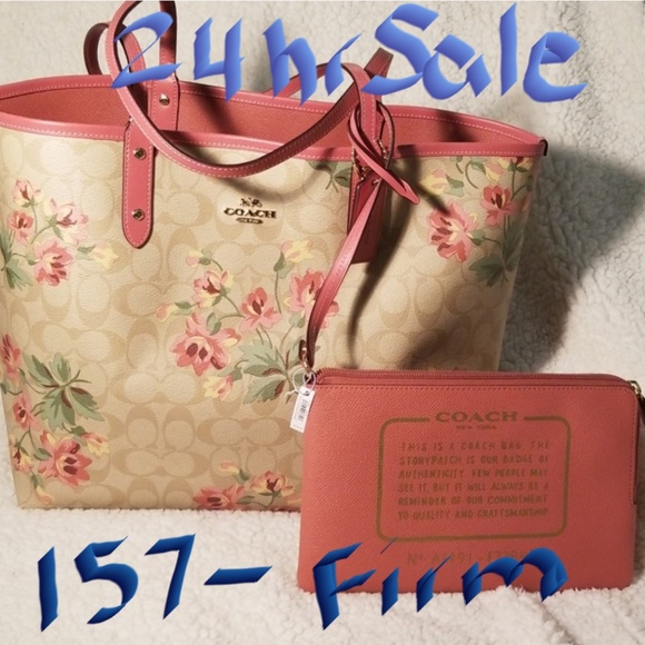 Coach Handbags - Coach reversible city tote NWT